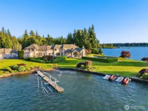 Legacy Snag Island Estate rests on 3.21 acres of rare Lake Tapps peninsula.