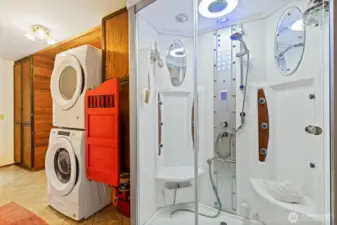 Laundry & spa like shower ..