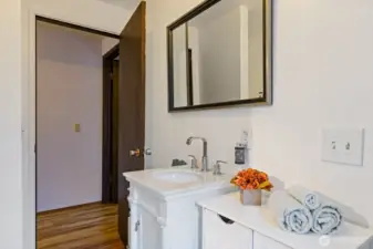 Another view of the primary bathroom ..