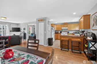 Kitchen from living space