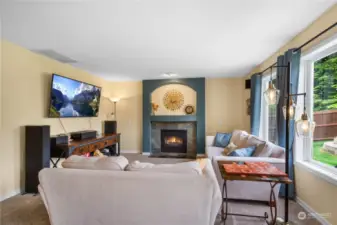 Family Room with Gas fireplace
