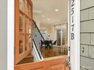 Charm abounds in this stand-alone cottage. Beginning with the Dutch-door!