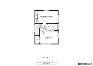 Floor plan from a similar unit.