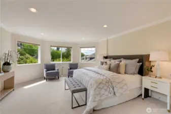primary bedroom on second floor