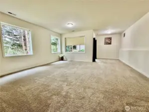 Rec Room/Studio with walk out deck and entry