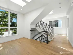 Living room towards dining space
