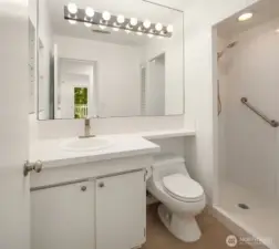 Second bathroom with walk-in shower