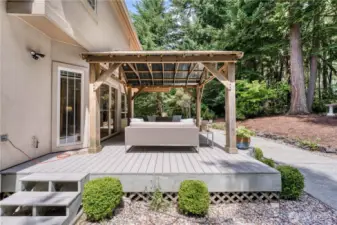 Another view of covered deck.
