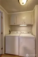 laundry is in the hall