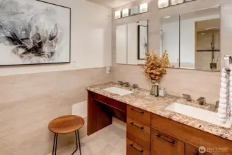 downstairs primary bathroom