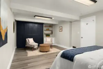 Lower level primary suite