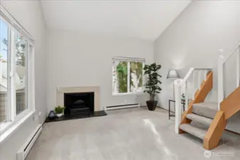 Living Room with Fireplace