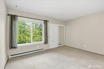 Bedroom with 2 Closets!