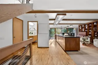 Refinished original hardwood floors