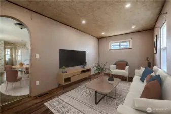 Living Room Virtually staged