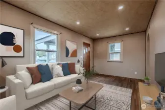 Living Room Virtually staged