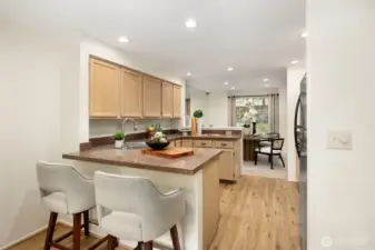 Eating space in the kitchen!