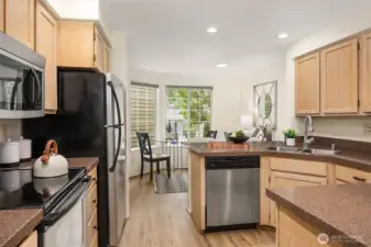 Peekaboo to the breakfast nook!