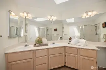 Tons of storage and counter space in your Primary Bathroom!