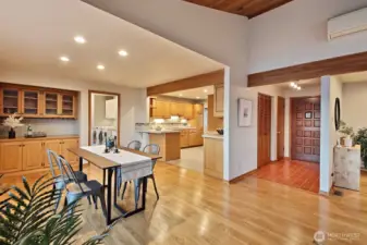 The main home entry into the living space