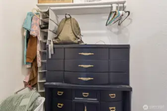 Bedroom three walk-in closet with room for a dresser!