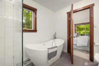 Soaking tub.