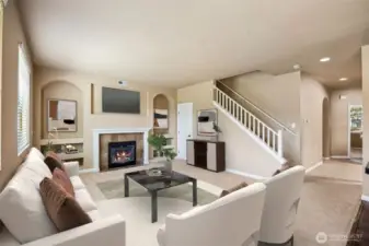 Living Room with Gas Fireplace
