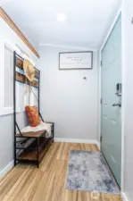 Lovely entry with storage