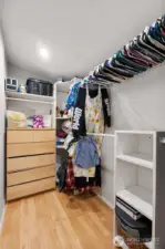Primary closet