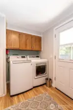 Laundry room with storage
