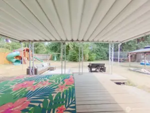 Covered back porch