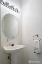 Powder room on main floor