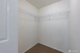 Primary walk in closet