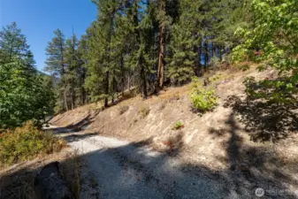 Private shared drive on the adjacent parcel.