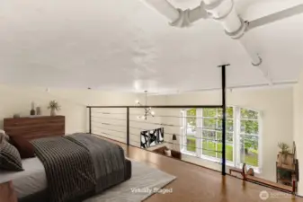 Loft Bedroom With Garden Views