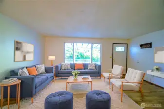 Virtually Staged Living Rm