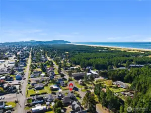 Location to the ocean and beach approach