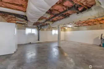 Daylight basement ready to add bedrooms and added living space!