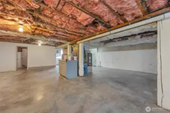 Another angle of the daylight basement ready to add bedrooms and added living space!