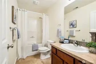 Upstairs hall bathroom