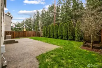 Patio for those barbecues and entertaining