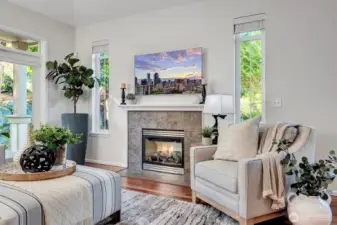 Cozy spot for relazing or entertaining.