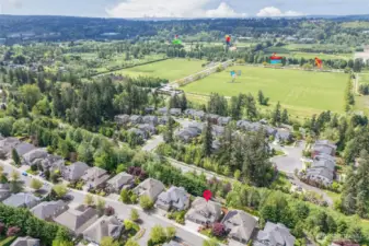 So close to fields and schools and more!