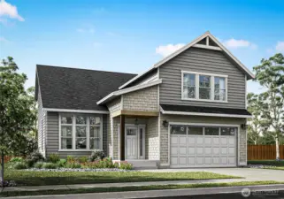 House rendering - similar to the actual home