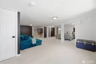 There is so much space in this lower level.