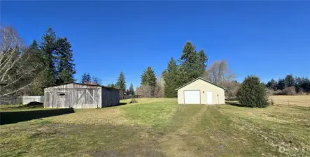 Small barn and large shop