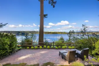 Patio to take in the views of the Sound and the Olympics