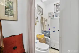 Compost Toilet in Guest Quarters.