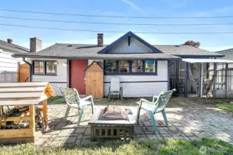 Backyard is Fully Fenced.