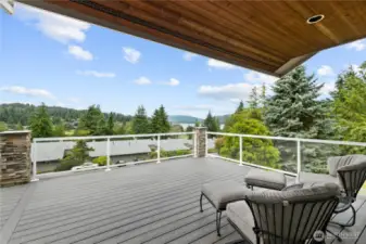 Partially covered view deck - newer composite